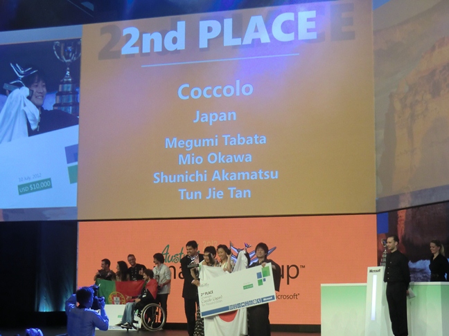 図13 ソフトウェアデザイン部門で日本のチーム Coccolo が第2位を受賞